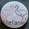 PostgreSQL Diverity pin showing two elephants with my name on it beneath the diversity logo